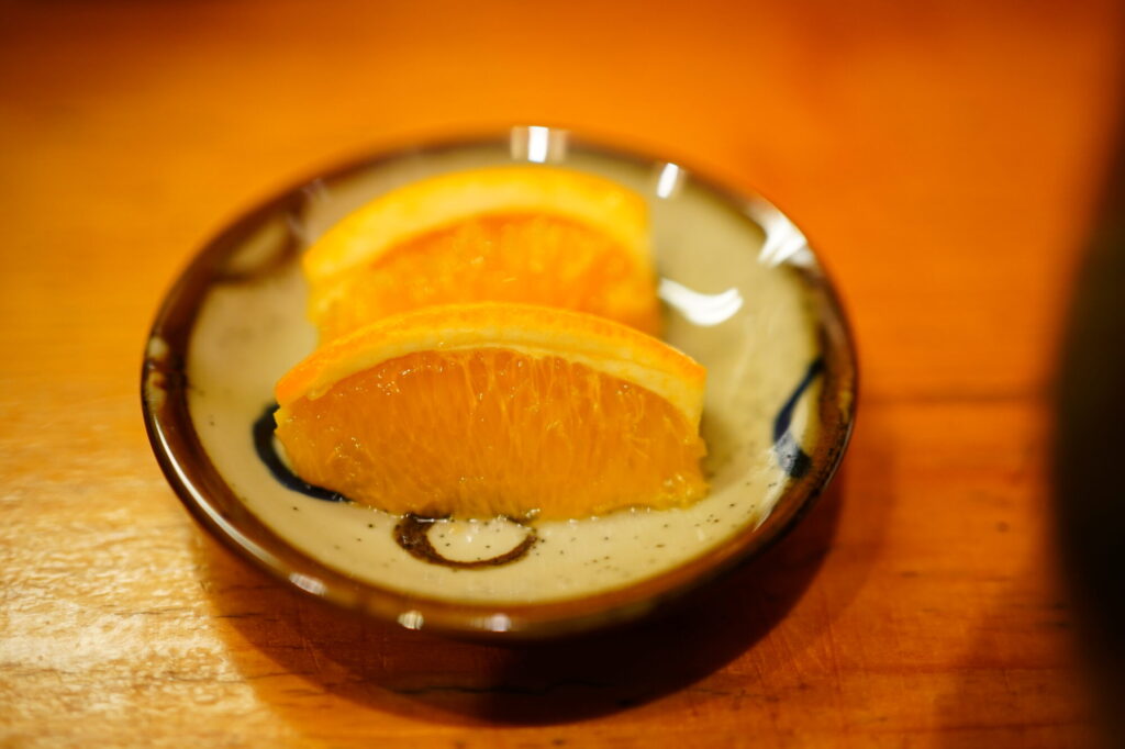 デザートのオレンジ
