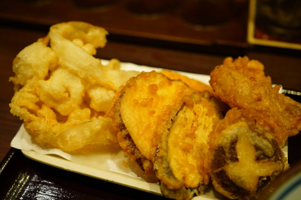 香川一福の天ぷらはサクサクで美味しい