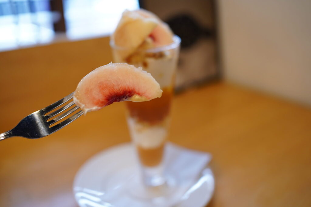 サスガは岡山の桃、美味しいです